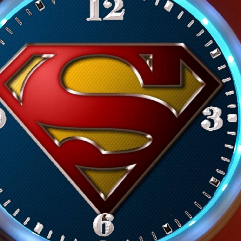 Superman clock